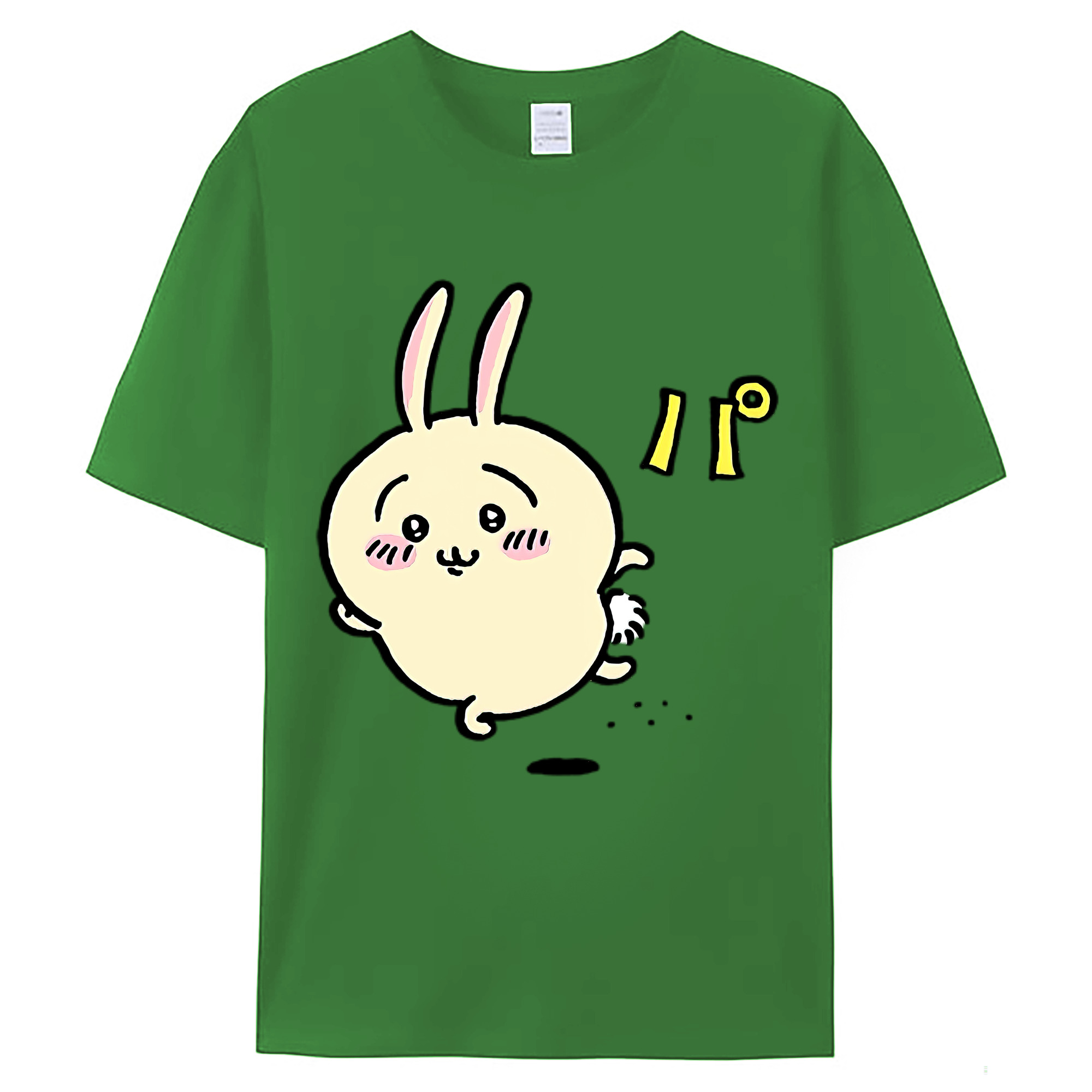 （画像用） ちいかわ うさぎ Chii-kawa usagi レディースカジュアルプリントTシャツ（綿100％）
